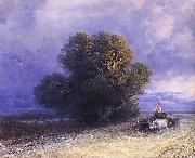 Ivan Aivazovsky Ox Cart Crossing a Flooded Plain Spain oil painting artist